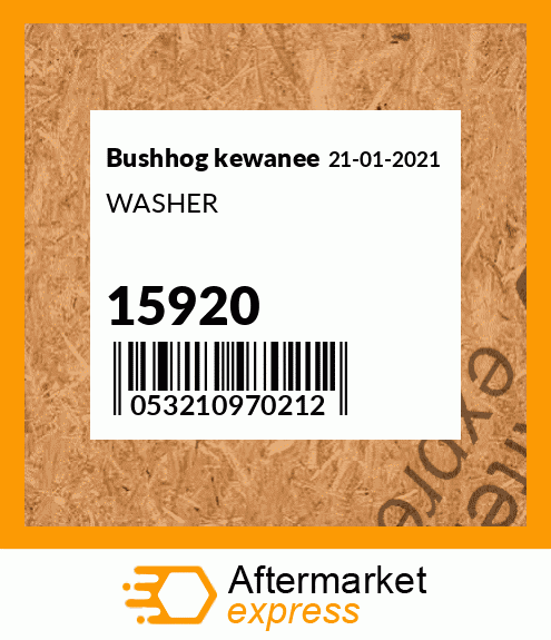 Spare part 15920 + WASHER