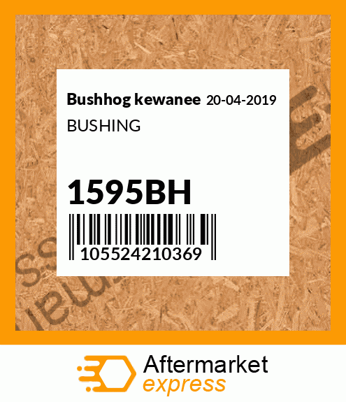 Spare part 1595BH + BUSHING