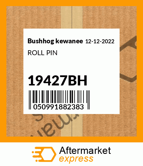 Spare part 19427BH + ROLL PIN