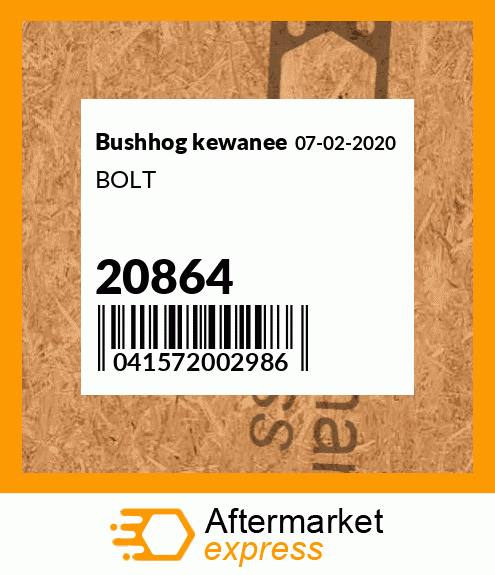 Spare part 20864 + BOLT