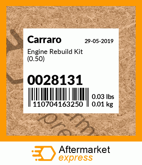 Engine Rebuild Kit (0.50) 0028131