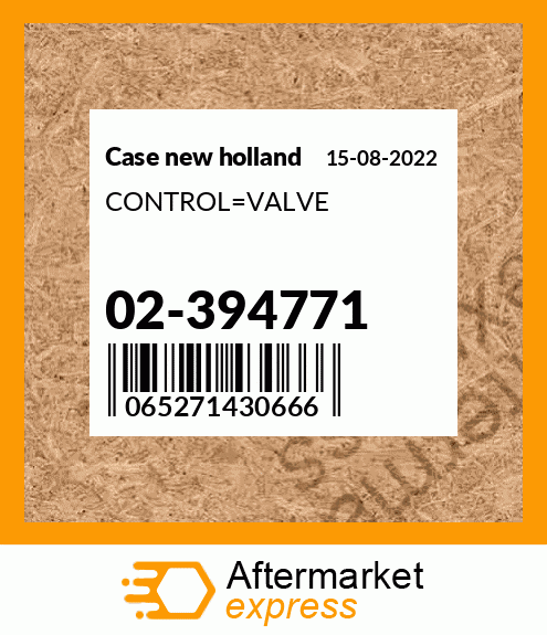 Spare part 02-394771 + CONTROL_VALVE