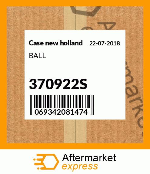 New Holland Ball Part # 370922S 