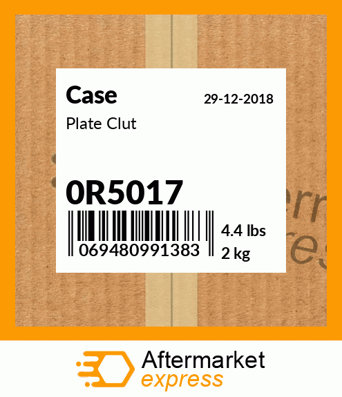 Spare part 0R5017 + Plate Clut