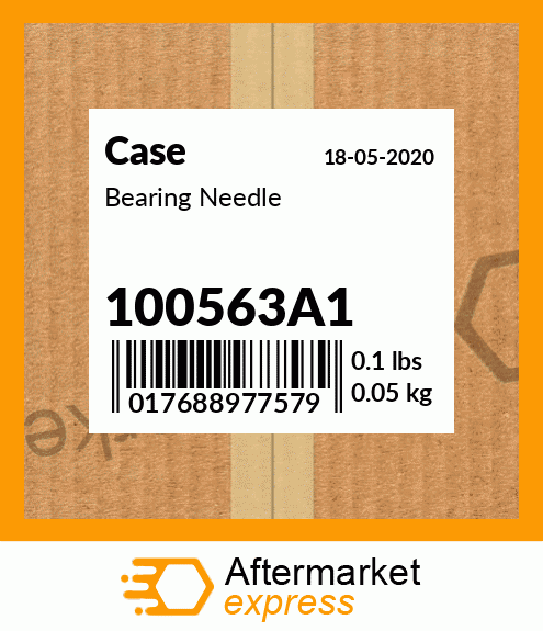 Spare part 100563A1 + Bearing Needle