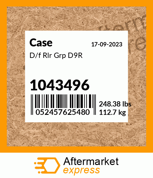 Spare part 1043496 + D/f Rlr Grp D9R