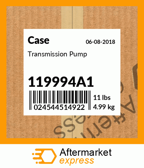 Spare part 119994A1 + Transmission Pump