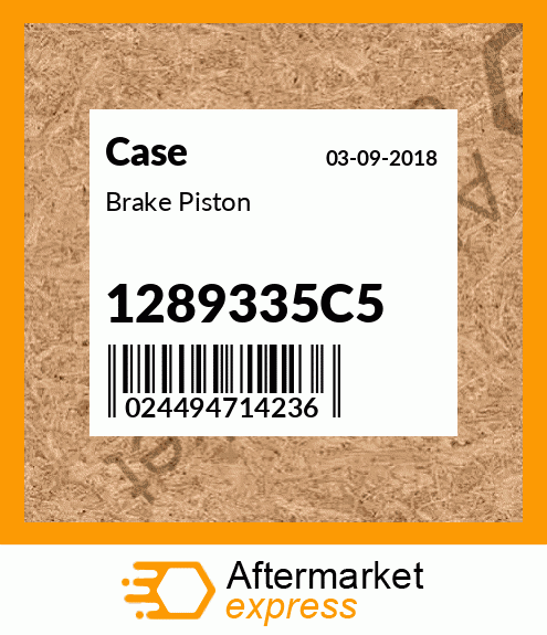 Spare part 1289335C5 + Brake Piston