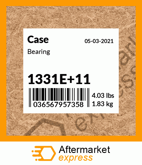 Spare part 1331E+11 + Bearing