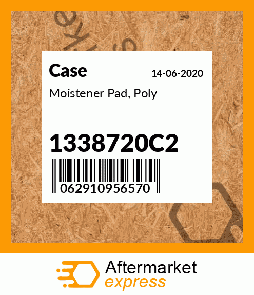 Spare part 1338720C2 + Moistener Pad, Poly