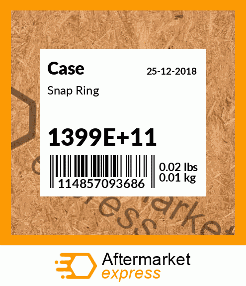 Spare part 1399E+11 + Snap Ring