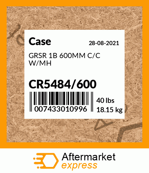 GRSR 1B 600MM C/C W/MH CR5484/600