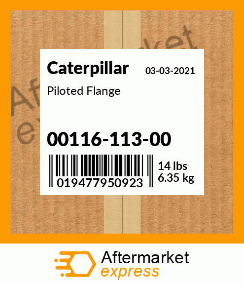 Piloted Flange 00116-113-00