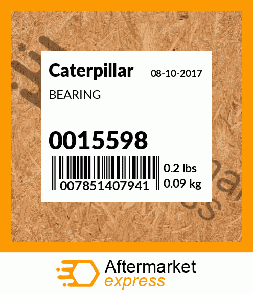 BEARING 0015598