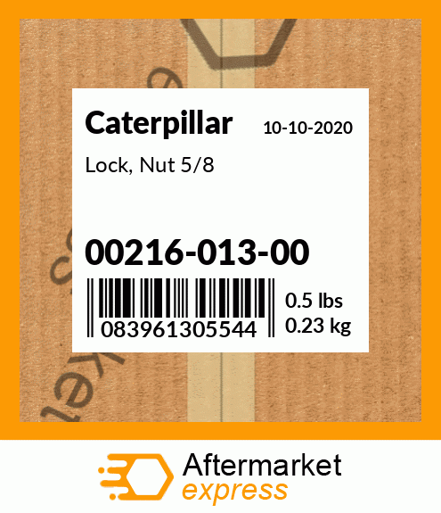 Lock, Nut 5/8 00216-013-00
