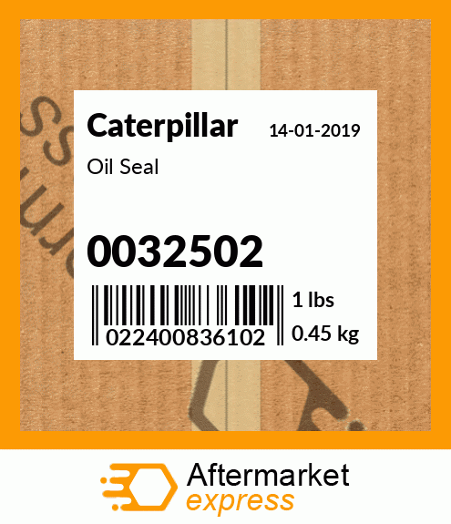 Spare part 0032502 + Oil Seal