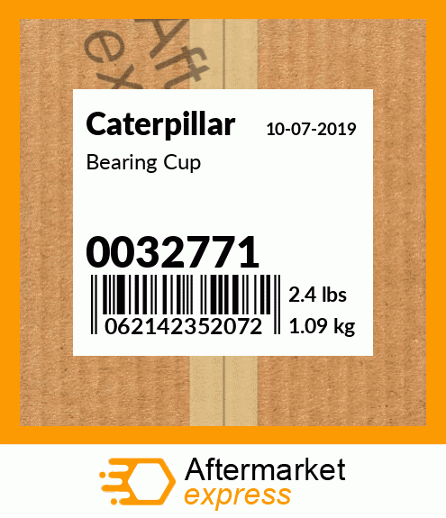 Spare part 0032771 + Bearing Cup