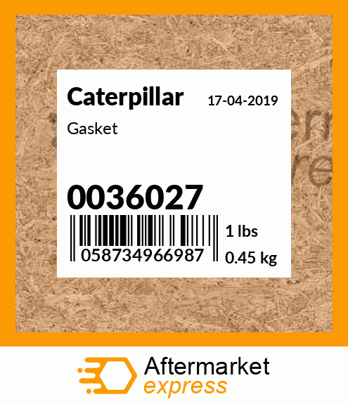 Gasket 0036027