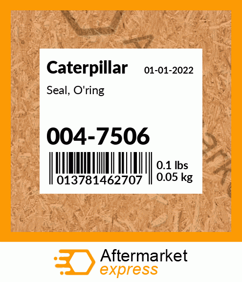 Seal, O'ring 004-7506