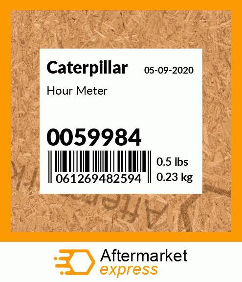 Spare part 0059984 + Hour Meter