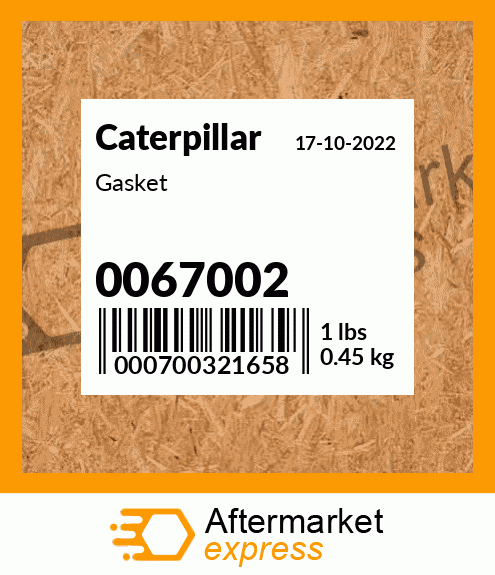 Gasket 0067002