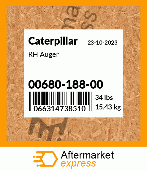 RH Auger 00680-188-00