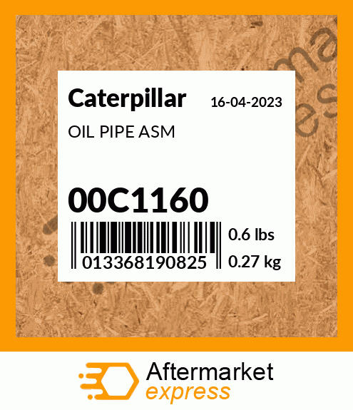 OIL PIPE ASM 00C1160