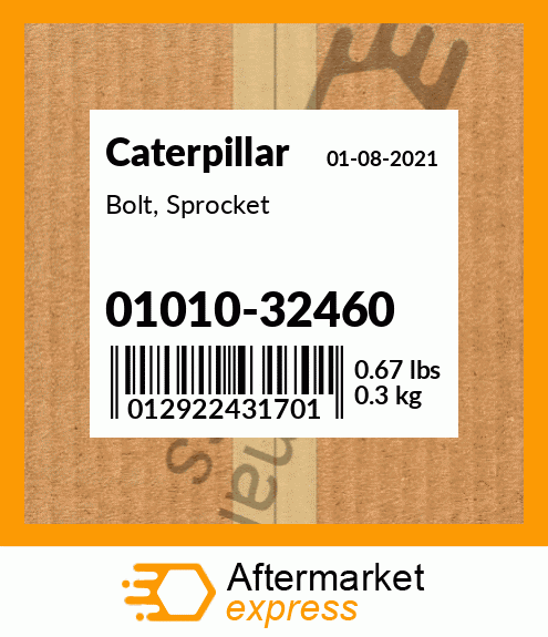 Bolt, Sprocket 01010-32460