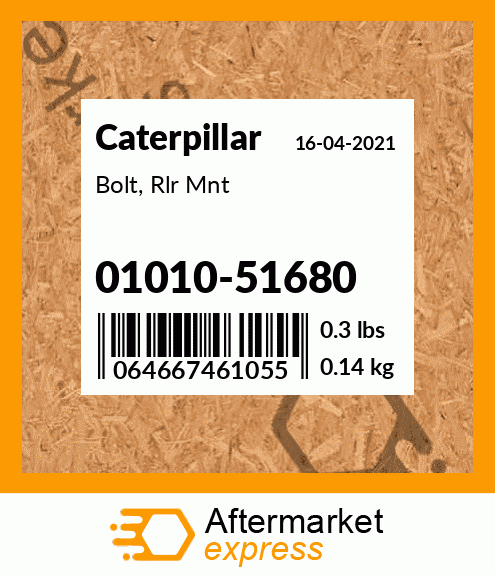 Bolt, Rlr Mnt 01010-51680