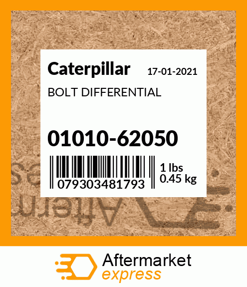 BOLT DIFFERENTIAL 01010-62050