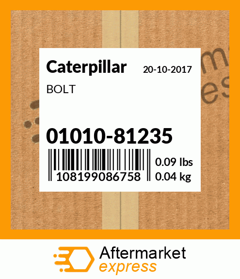 BOLT 01010-81235