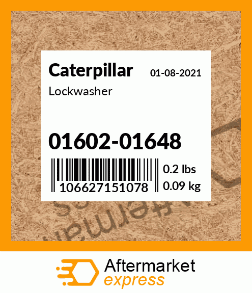 Spare part 0160201648 + Lockwasher