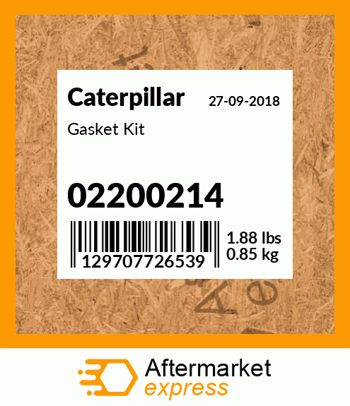 Spare part 02200214 + Gasket Kit