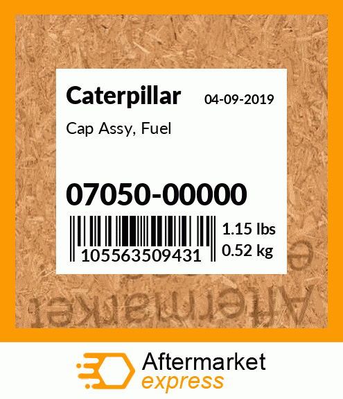 Cap Assy, Fuel 07050-00000