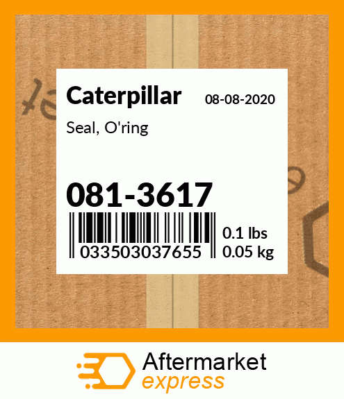 Seal, O'ring 081-3617