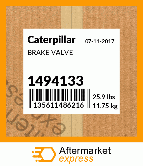 BRAKE VALVE 1494133