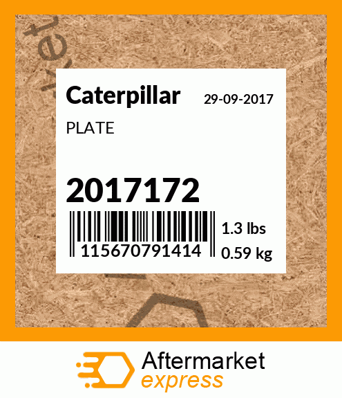 2017272 - VALVE GP-T fits Caterpillar | Price: $6,186