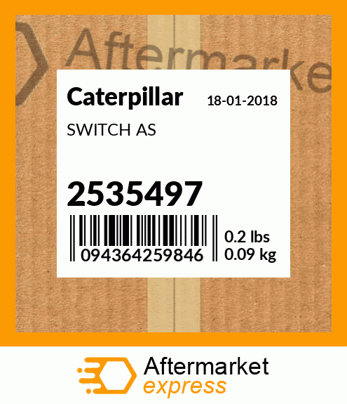 2535497 - SWITCH AS fits Caterpillar | Price: $11.20