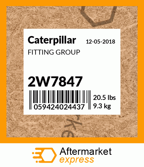 FITTING GROUP 2W7847
