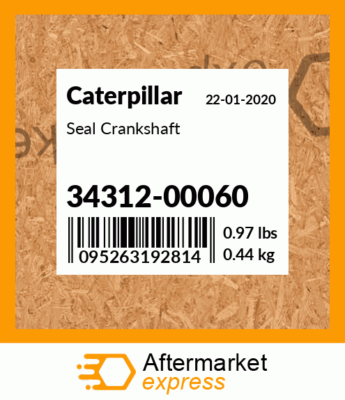 Seal Crankshaft 34312-00060