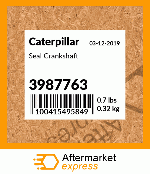 Seal Crankshaft 3987763