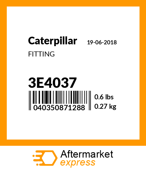 3e4053 Fitting Fits Caterpillar Price 19 14