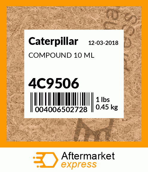 4H6523 - SHAFT fits Caterpillar | Price: $112.50