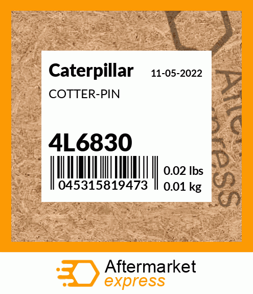 4l6830 Cotter Pin Fits Caterpillar Price 010 