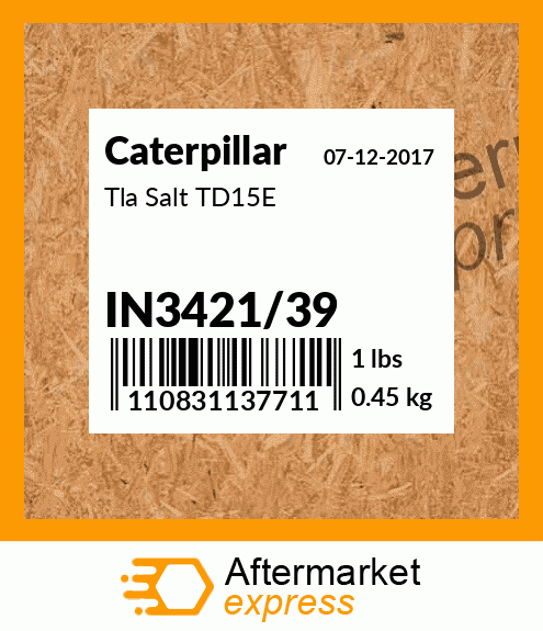 Tla Salt TD15E IN3421/39