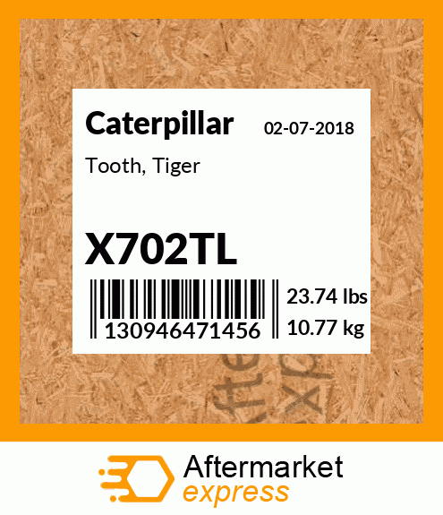 Tooth, Tiger X702TL