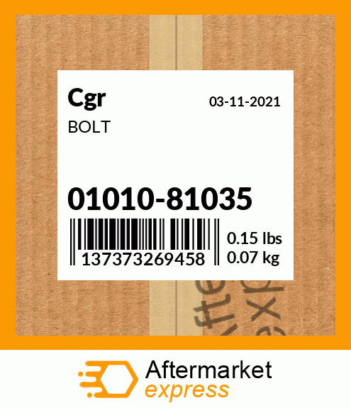 BOLT 01010-81035