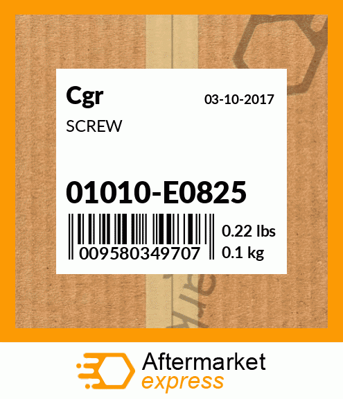 Spare part 01010-E0825 + SCREW