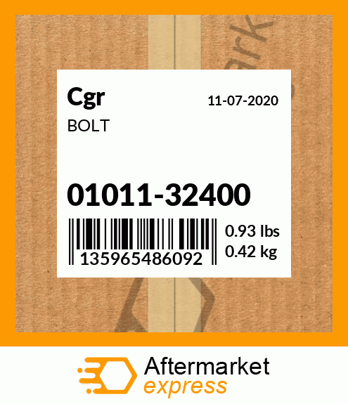 Spare part 01011-32400 + BOLT