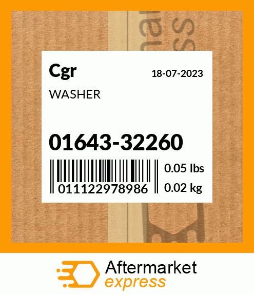 Spare part 01643-32260 + WASHER